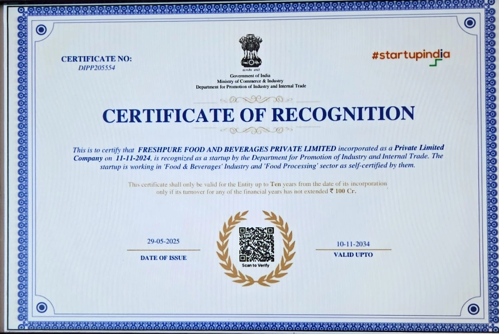 Certificate 1